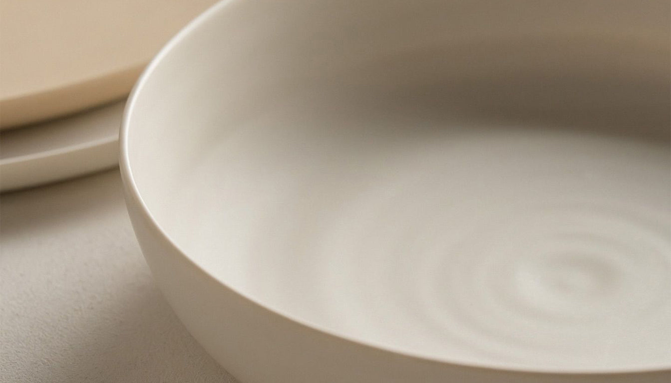 A  white ceramic dinnerware-two eight